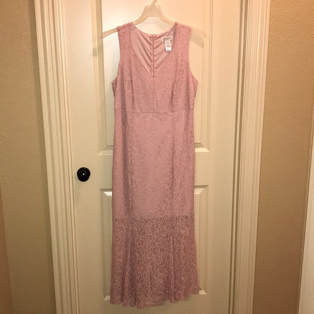 Blush lace dress